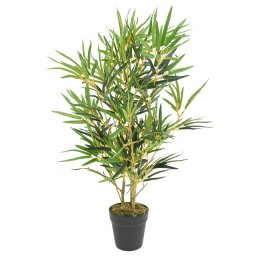 Gossi arbore din bambus artificial 368 de frunze 80 cm verde