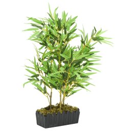 Gossi arbore din bambus artificial 500 de frunze 80 cm verde
