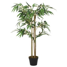 Gossi arbore din bambus artificial 760 de frunze 120 cm verde