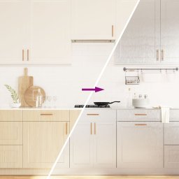 Gossi autocolante pentru mobilier autoadezive argintiu 90x500 cm pet