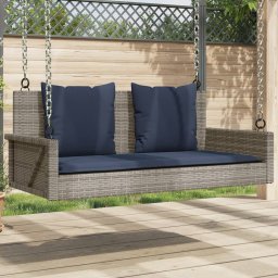 Gossi balansoar cu perne gri 119x56x48 cm, poliratan