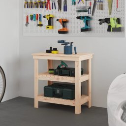 Gossi banc de lucru, 78,5x50x80 cm, lemn masiv pin