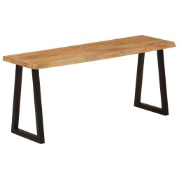 Gossi banca cu margini naturale 105 cm, lemn masiv de acacia