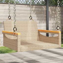 Gossi banca de balansoar, bej, 63x62x40 cm, poliratan