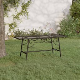 Gossi banca de copac, negru, 110 cm, otel