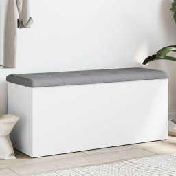 Gossi banca de depozitare, alb , 102x42x45 cm, lemn prelucrat