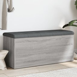 Gossi banca de depozitare, gri sonoma, 102x42x45 cm, lemn prelucrat