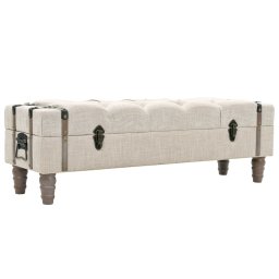 Gossi banca de depozitare, lemn masiv si otel, 111 x 34 x 37 cm