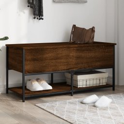 Gossi banca de depozitare, stejar maro, 100x42,5x47cm, lemn prelucrat