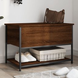 Gossi banca de depozitare, stejar maro, 70x42,5x47 cm, lemn prelucrat