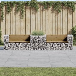 Gossi banca de gradina & cos gabion, lemn de pin tratat