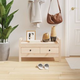 Gossi banca de hol, 80x40x43 cm, lemn masiv pin