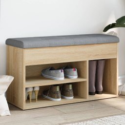 Gossi banca de pantofi stejar sonoma 82x32x45,5 cm lemn prelucrat