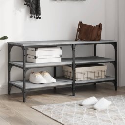 Gossi banca de pantofi, gri sonoma, 100x38,5x49 cm, lemn prelucrat