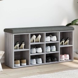 Gossi banca de pantofi, gri sonoma, 102x32x50 cm, lemn prelucrat