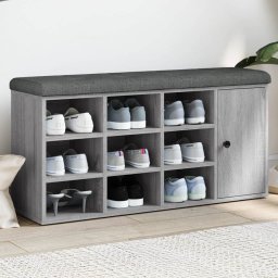 Gossi banca de pantofi, gri sonoma, 102x32x50 cm, lemn prelucrat