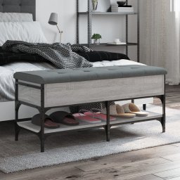 Gossi banca de pantofi, gri sonoma, 102x42x45 cm, lemn prelucrat