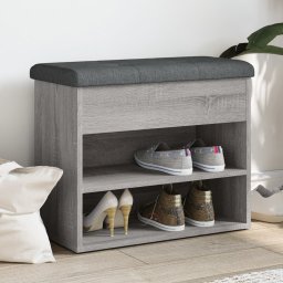 Gossi banca de pantofi, gri sonoma, 62x32x50 cm, lemn prelucrat