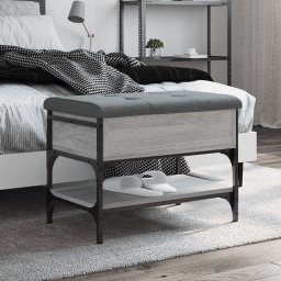 Gossi banca de pantofi, gri sonoma, 62x42x45 cm, lemn prelucrat