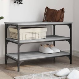 Gossi banca de pantofi, gri sonoma, 70x38,5x49 cm, lemn prelucrat