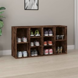 Gossi banca de pantofi, stejar fumuriu 103x30x54,5 cm lemn prelucrat