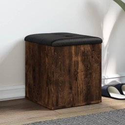 Gossi banca de pantofi, stejar fumuriu, 42x42x45 cm, lemn prelucrat