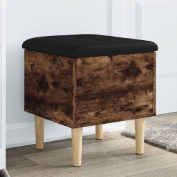 Gossi banca de pantofi, stejar fumuriu, 42x42x46 cm, lemn prelucrat