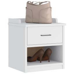 Gossi banca pentru hol „sandnes” alba 45x40x50 cm, lemn masiv de pin