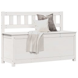 Gossi banca, alb, 110x41x76,5 cm, lemn masiv de pin