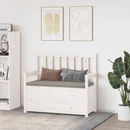 Gossi banca, alb, 112,5x51,5x96,5 cm, lemn masiv de pin