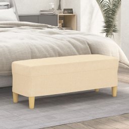 Gossi banca, crem, 100x35x41 cm, textil