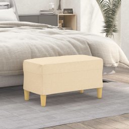 Gossi banca, crem, 70x35x41 cm, textil