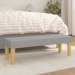 Gossi banca, gri deschis, 100x30x30 cm, textil