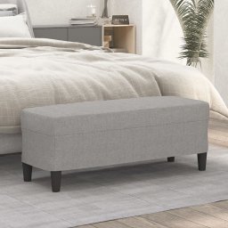 Gossi banca, gri deschis, 100x35x41 cm, textil