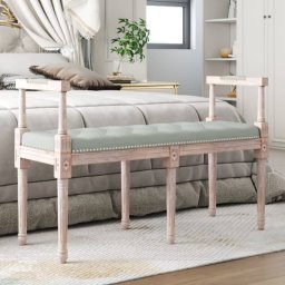 Gossi banca, gri deschis, 110x40x70 cm, catifea