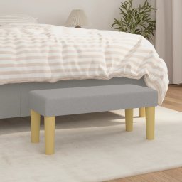 Gossi banca, gri deschis, 70x30x30 cm, textil