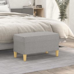 Gossi banca, gri deschis, 70x35x41 cm, textil