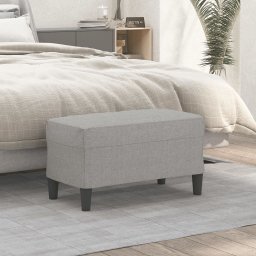 Gossi banca, gri deschis, 70x35x41 cm, textil