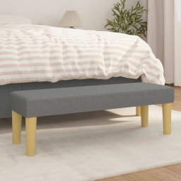Gossi banca, gri inchis, 100x30x30 cm, textil