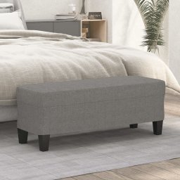 Gossi banca, gri inchis, 100x35x41 cm, textil