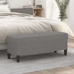 Gossi banca, gri inchis, 100x35x41 cm, textil