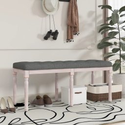 Gossi banca, gri inchis, 110x40x49 cm, textil