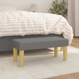 Gossi banca, gri inchis, 70x30x30 cm, textil