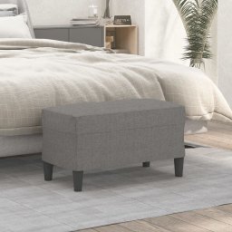 Gossi banca, gri inchis, 70x35x41 cm, textil