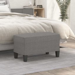 Gossi banca, gri inchis, 70x35x41 cm, textil