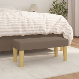Gossi banca, gri taupe, 70x30x30 cm, textil
