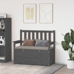 Gossi banca, gri, 112,5x51,5x96,5 cm, lemn masiv de pin