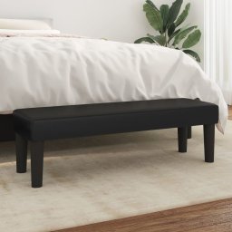 Gossi banca, negru, 100x30x30 cm, piele ecologica