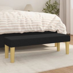 Gossi banca, negru, 100x30x30 cm, textil