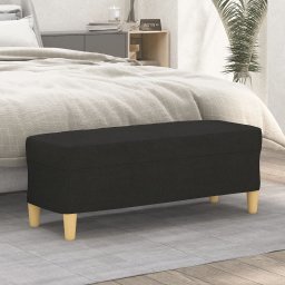 Gossi banca, negru, 100x35x41 cm, textil